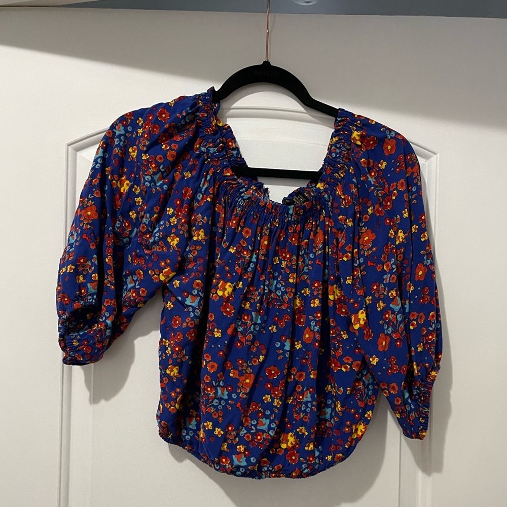 Off the shoulder floral top
